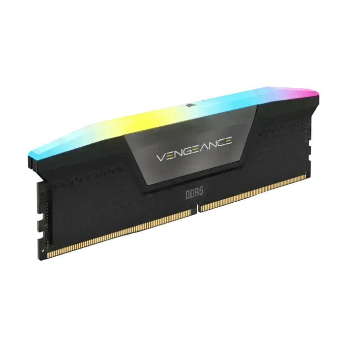 رم کامپیوتر DDR5 تک کاناله 5200 مگاهرتز CL40 کورسیر Vengeance RGB ظرفیت 16 گیگابایت