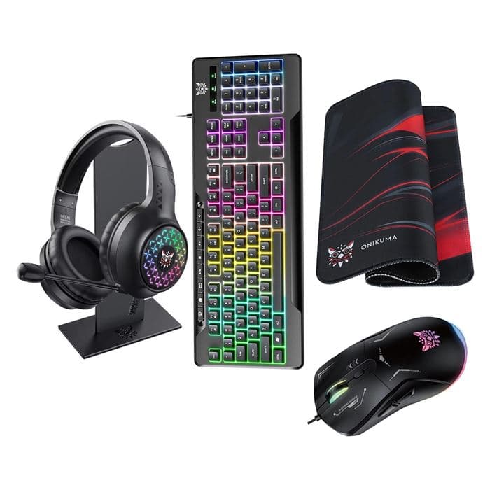 ست گیمینگ اونیکوما مدل TZ5006، سوییچ ممبران، Full-Size، نورپردازی LED RGB | عماد رایان ست گیمینگ اونیکوما مدل TZ5006، سوییچ ممبران، Full-Size، نورپردازی LED RGB