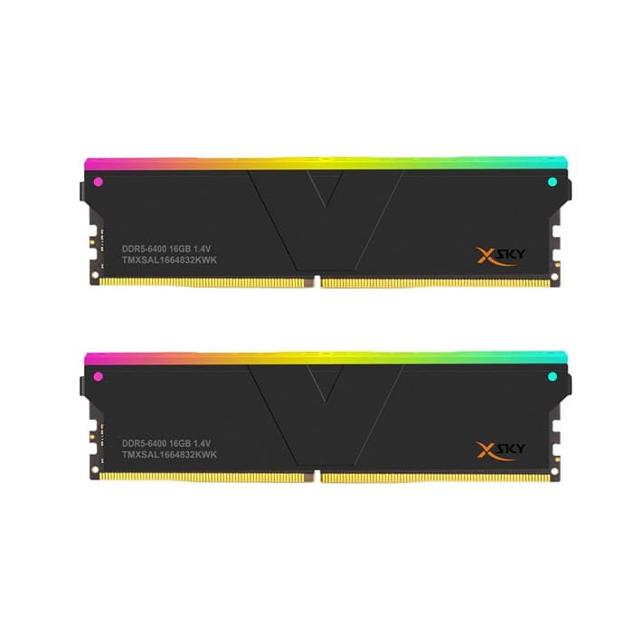 رم وی کالر دو کاناله Manta XSky RGB 32GB (2 x 16GB) DDR5 6000 CL36