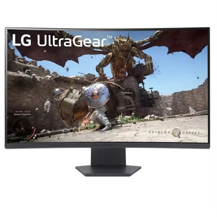 مانیتور 32 اینچ گیمینگ خمیده ال جی UltraGear 32GS60QC-B (180 هرتز)