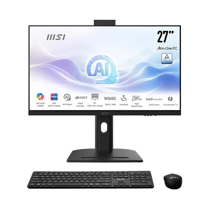 کامپیوتر All In One ام اس آی 27 اینچی مدل AM273QP پردازنده Ultra 7 155H رم 16GB حافظه 1TB SSD گرافیک Intel