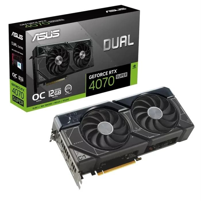 کارت گرافیک ایسوس GeForce RTX 4070 SUPER OC Edition 12GB