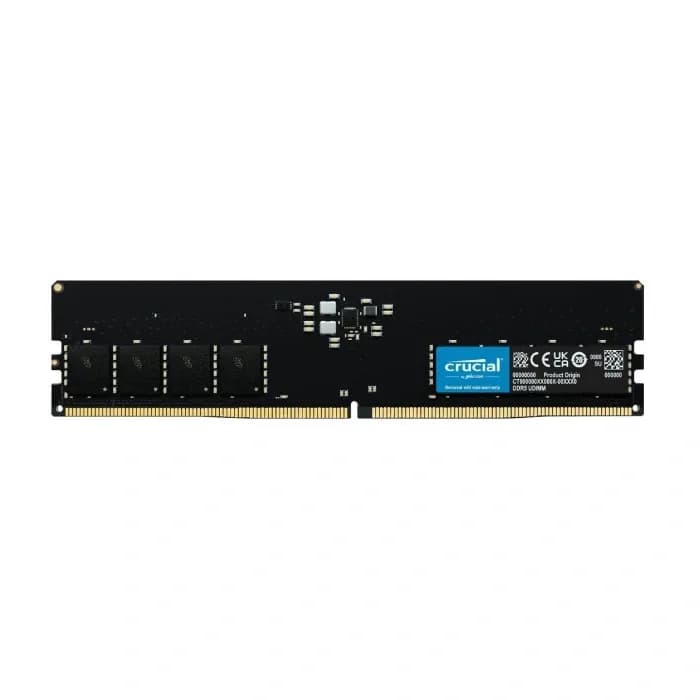 رم کامپیوتر DDR5 تک کاناله 4800 مگاهرتز CL40 کروشیال ظرفیت 8 گیگابایت