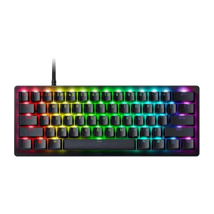 کیبورد گیمینگ ریزر سوئیچ آنالوگ مدل Huntsman V3 Pro Mini
