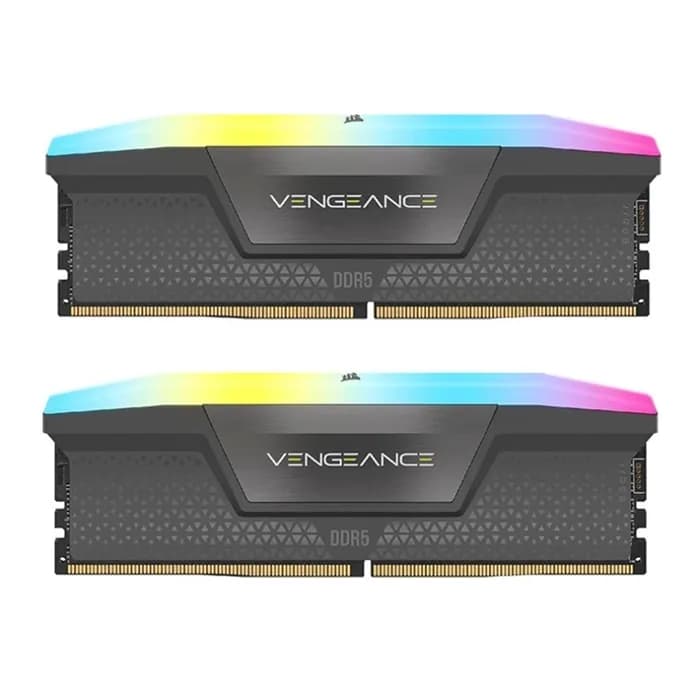 رم کامپیوتر DDR5 دو کاناله 6000 مگاهرتز CL40 کورسیر Vengeance RGB AMD Expo ظرفیت 64 گیگابایت