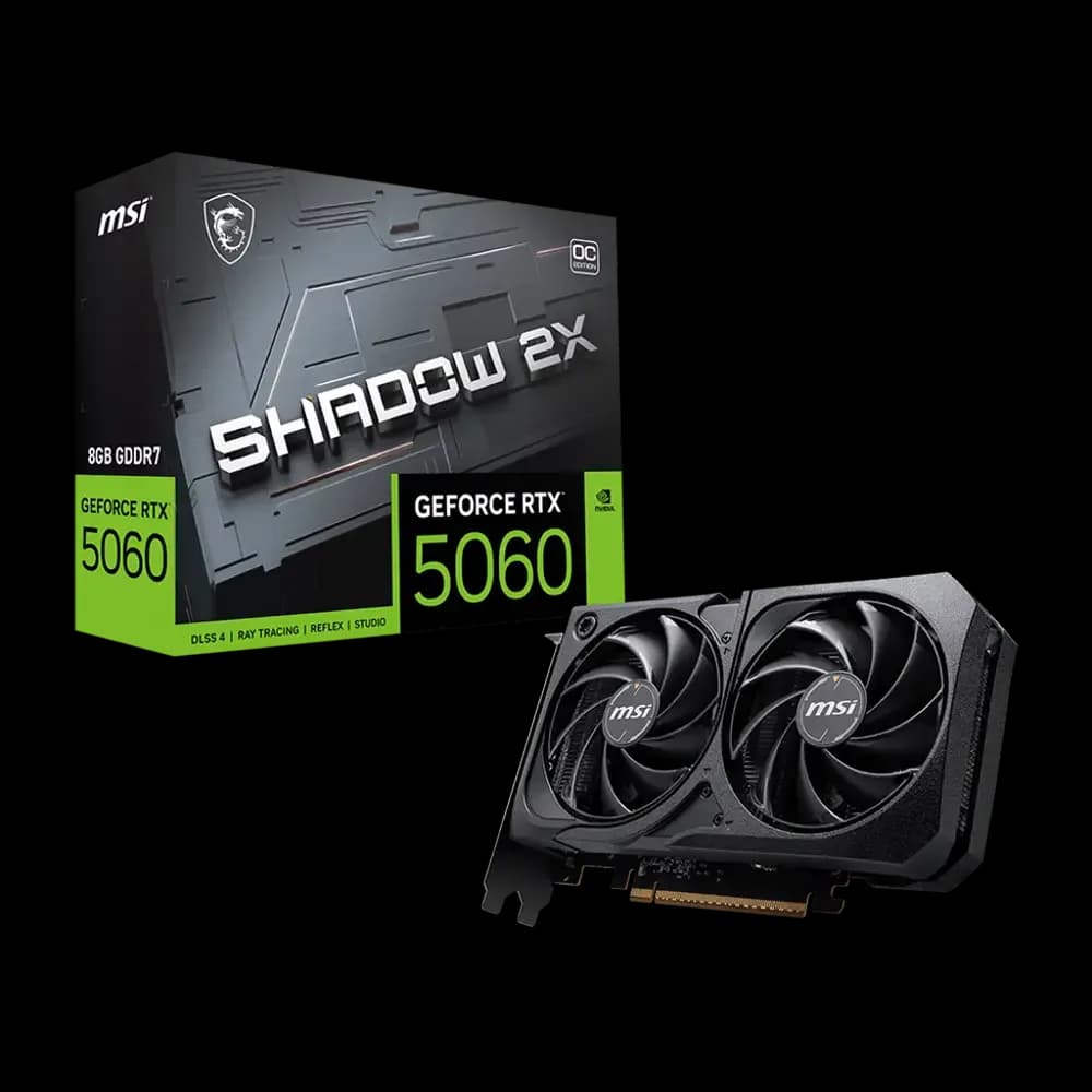 کارت گرافیک ام اس آی مدل GeForce RTX 5060 8G SHADOW 2X OC