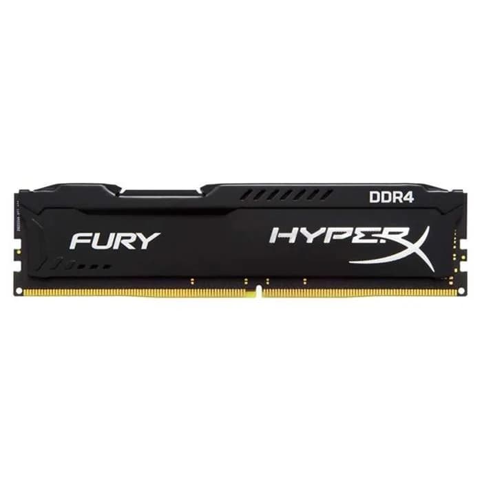 رم دسکتاپ DDR4 تک کاناله 3200 مگاهرتز کینگستون مدل HyperX Fury Black ظرفیت 16 گیگابایت
