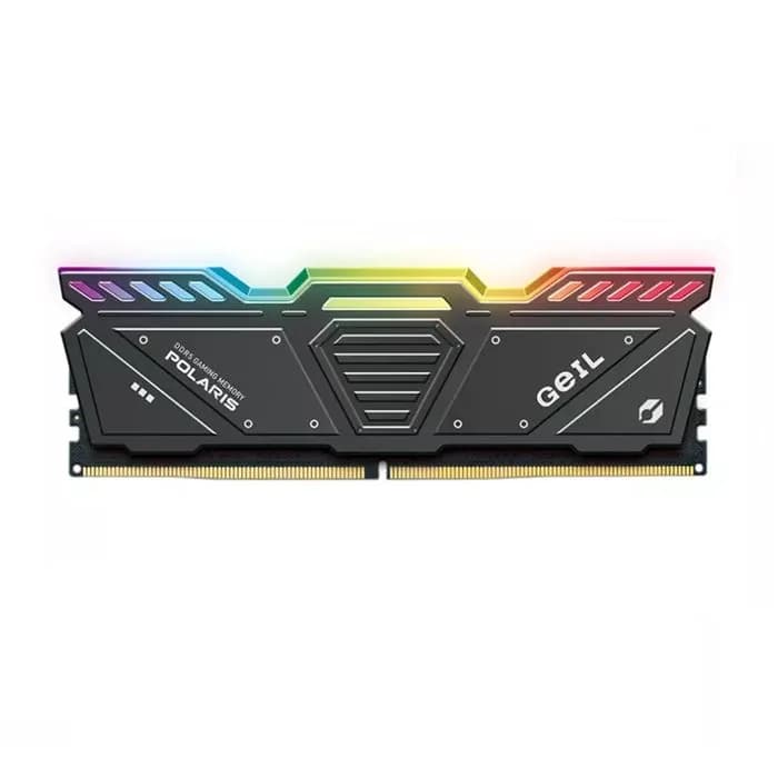 رم کامپیوتر DDR5 تک کاناله 4800 مگاهرتز CL38 گیل مدل POLARIS RGB ظرفیت 16 گیگابایت