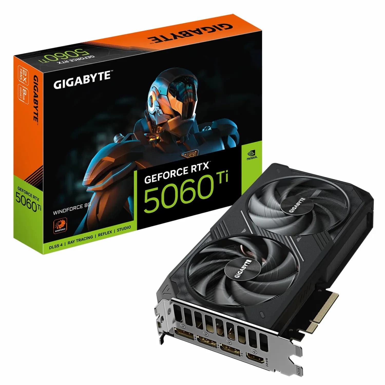 کارت گرافیک گیگابایت مدل GeForce RTX 5060 Ti WINDFORCE 8GB