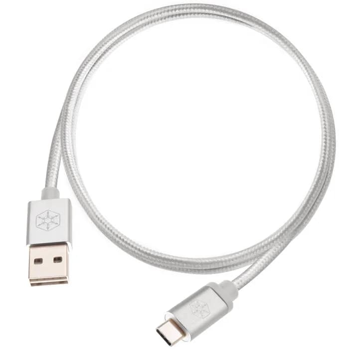 کابل تبدیل USB به USB-C سیلوراستون مدل CPU04S طول 1 متر | عماد رایان کابل تبدیل USB به USB-C سیلوراستون مدل CPU04S طول 1 متر