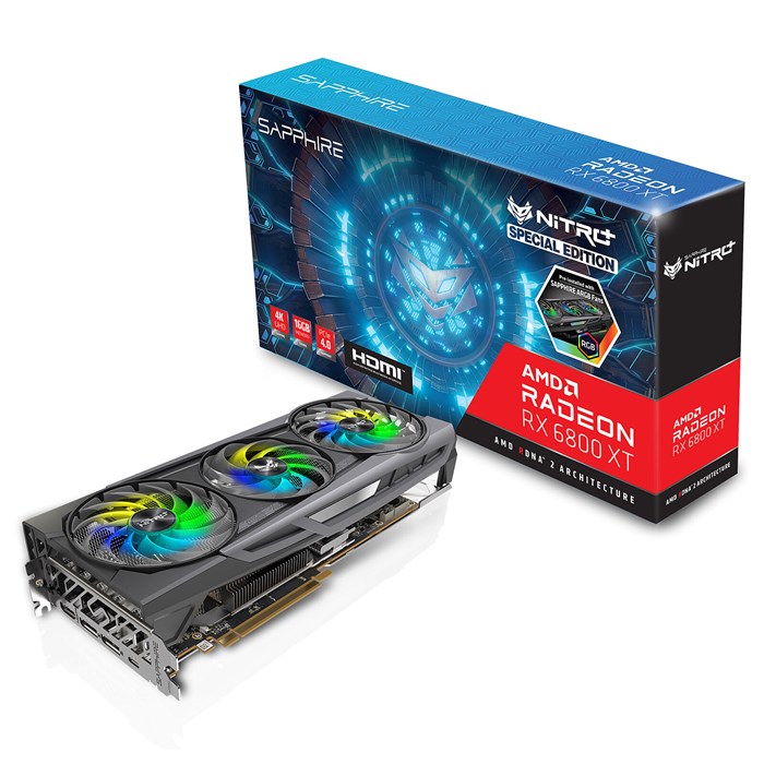 کارت گرافیک سافایر مدل NITRO+ AMD Radeon™ RX 6800 XT SE 16GB — | عماد رایان کارت گرافیک سافایر مدل NITRO+ AMD Radeon™ RX 6800 XT SE 16GB —