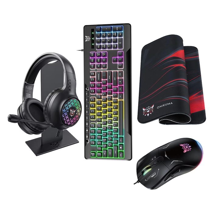 ست گیمینگ اونیکوما مدل TZ5006، سوییچ ممبران، Full-Size، نورپردازی LED RGB — | عماد رایان ست گیمینگ اونیکوما مدل TZ5006، سوییچ ممبران، Full-Size، نورپردازی LED RGB —