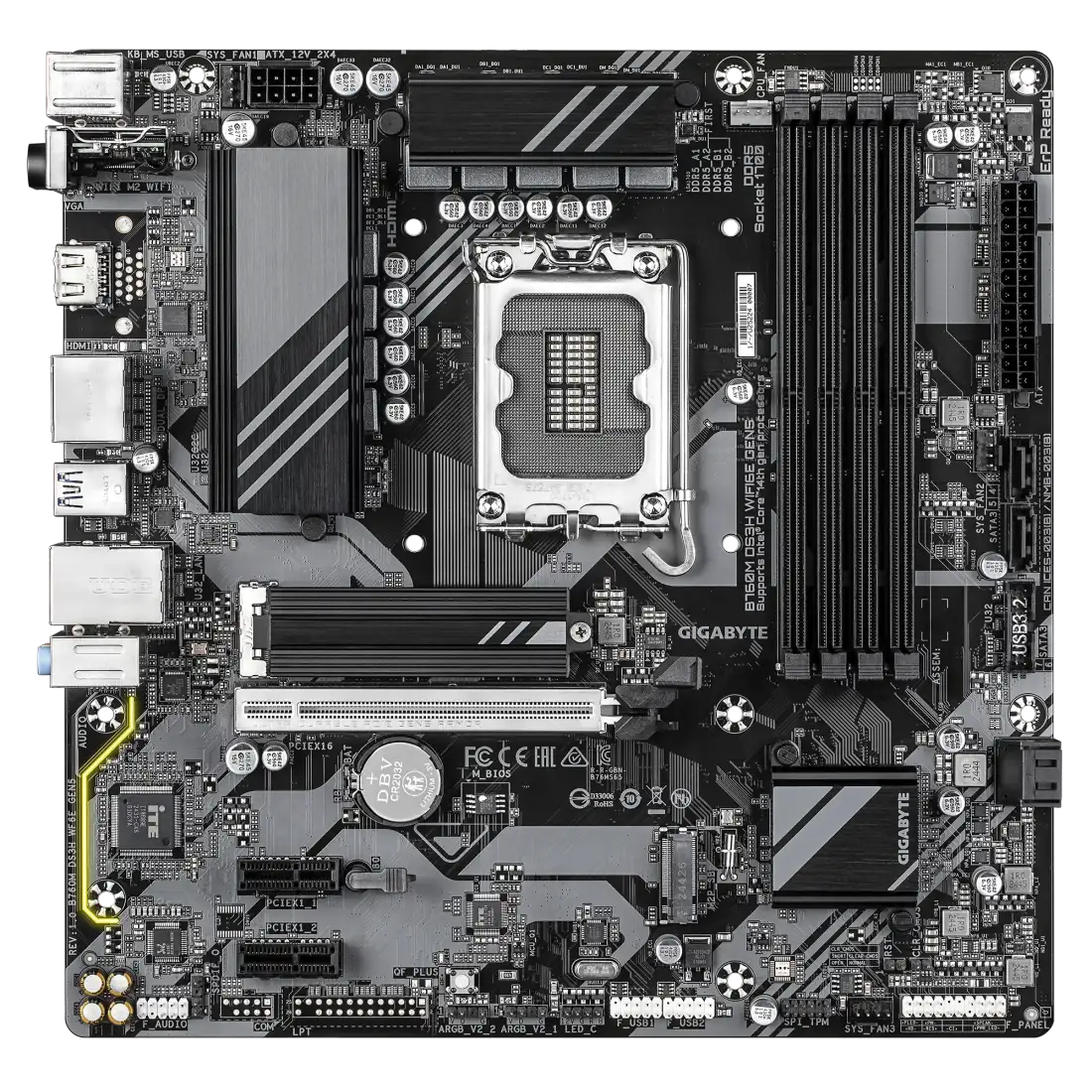مادربرد گیگابایت Motherboard GigaByte B760M DS3H WIFI6 DDR5 — | عماد رایان مادربرد گیگابایت Motherboard GigaByte B760M DS3H WIFI6 DDR5 —