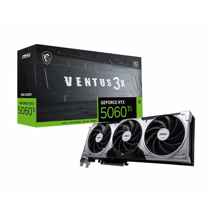 کارت گرافیک ام اس آی GeForce RTX 5060 Ti 8G VENTUS 3X OC — | عماد رایان کارت گرافیک ام اس آی GeForce RTX 5060 Ti 8G VENTUS 3X OC —