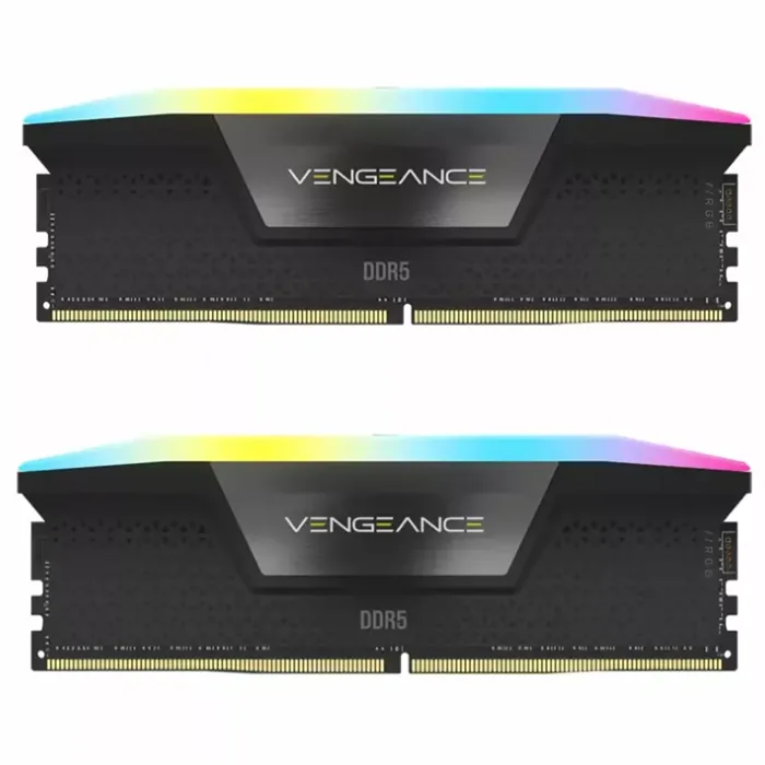 رم کامپیوتر DDR5 دو کاناله 5200 مگاهرتز CL40 کورسیر مدل VENGEANCE RGB ظرفیت 64 گیگابایت — | عماد رایان رم کامپیوتر DDR5 دو کاناله 5200 مگاهرتز CL40 کورسیر مدل VENGEANCE RGB ظرفیت 64 گیگابایت —