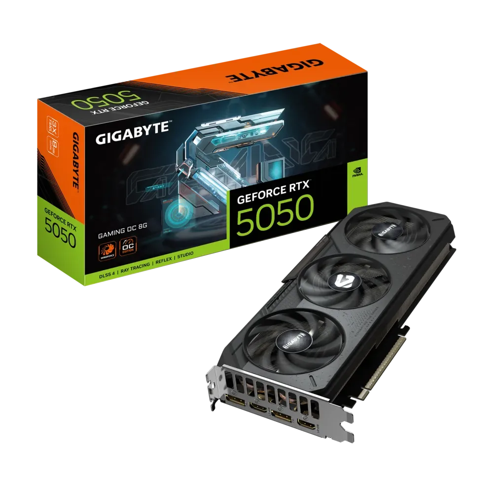 کارت گرافیک گیگابایت GeForce RTX™ 5050 GAMING OC 8G — | عماد رایان کارت گرافیک گیگابایت GeForce RTX™ 5050 GAMING OC 8G —