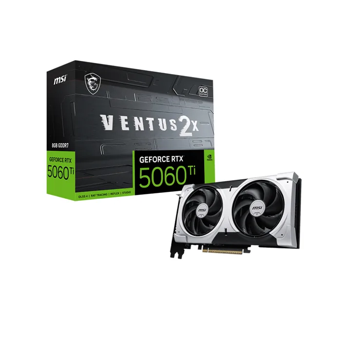 کارت گرافیک ام اس آی GeForce RTX 5060 TI VENTUS 2X PLUS 8G — | عماد رایان کارت گرافیک ام اس آی GeForce RTX 5060 TI VENTUS 2X PLUS 8G —