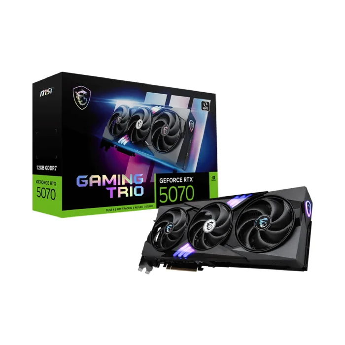 کارت گرافیک ام اس آی مدل GeForce RTX 5070 12G GAMING TRIO OC — | عماد رایان کارت گرافیک ام اس آی مدل GeForce RTX 5070 12G GAMING TRIO OC —