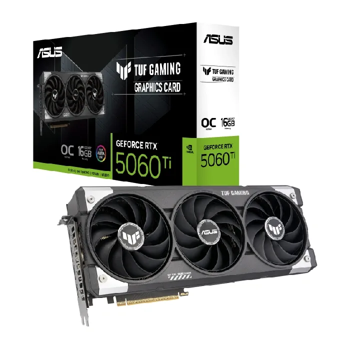 کارت گرافیک ایسوس مدل TUF Gaming GeForce RTX 5060 Ti OC 16GB — | عماد رایان کارت گرافیک ایسوس مدل TUF Gaming GeForce RTX 5060 Ti OC 16GB —