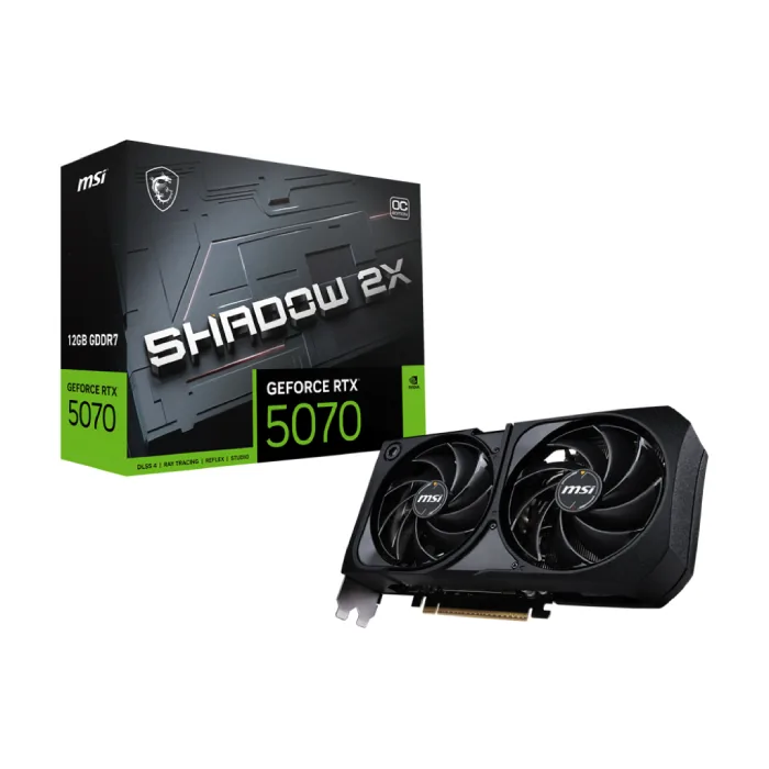 کارت گرافیک ام اس آی مدل GeForce RTX™ 5070 12G SHADOW 2X OC — | عماد رایان کارت گرافیک ام اس آی مدل GeForce RTX™ 5070 12G SHADOW 2X OC —