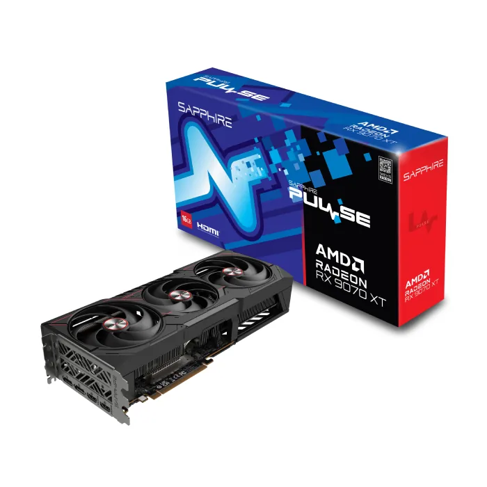 کارت گرافیک سافایر مدل PULSE AMD Radeon RX 9070 XT 16GB GPU — | عماد رایان کارت گرافیک سافایر مدل PULSE AMD Radeon RX 9070 XT 16GB GPU —