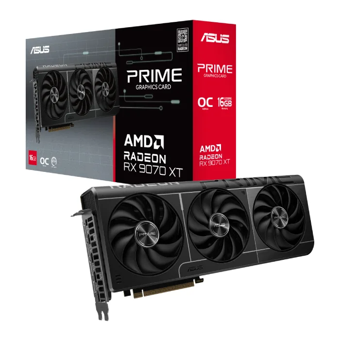 کارت گرافیک ایسوس Prime Radeon RX 9070 XT OC Edition 16GB GDDR6 — | عماد رایان کارت گرافیک ایسوس Prime Radeon RX 9070 XT OC Edition 16GB GDDR6 —
