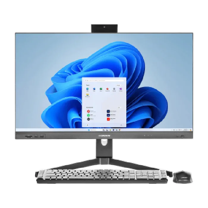 کامپیوتر All in One گرین GT627 - Core i3 12100 8GB 512GB — مشکی | عماد رایان کامپیوتر All in One گرین GT627 - Core i3 12100 8GB 512GB — مشکی