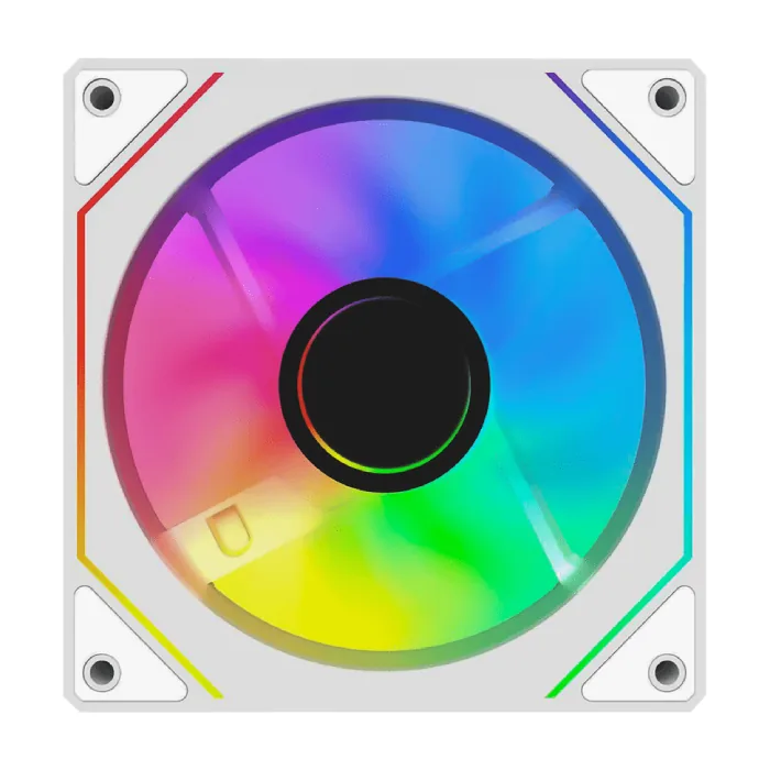 فن کیس گیمینگ سفید اوست مدل AVI-120 Reverse ARGB — سفید | عماد رایان فن کیس گیمینگ سفید اوست مدل AVI-120 Reverse ARGB — سفید