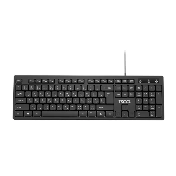 کیبورد باسیم تسکو مدل TK 8072 — مشکی | عماد رایان کیبورد باسیم تسکو مدل TK 8072 — مشکی