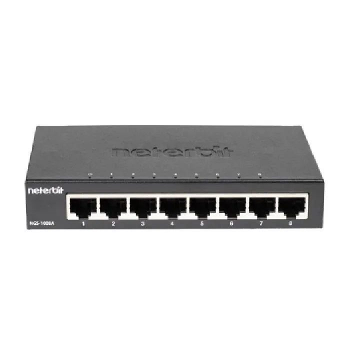 سوییچ 8 پورت غیر مدیریتی نتربیت NGS-1008A — | عماد رایان سوییچ 8 پورت غیر مدیریتی نتربیت NGS-1008A —
