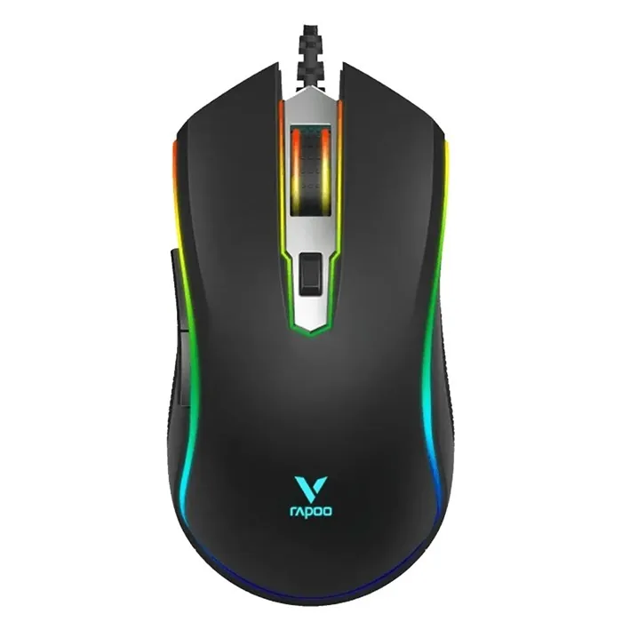 ماوس گیمینگ باسیم رپو مدل V25S RGB — مشکی | عماد رایان ماوس گیمینگ باسیم رپو مدل V25S RGB — مشکی