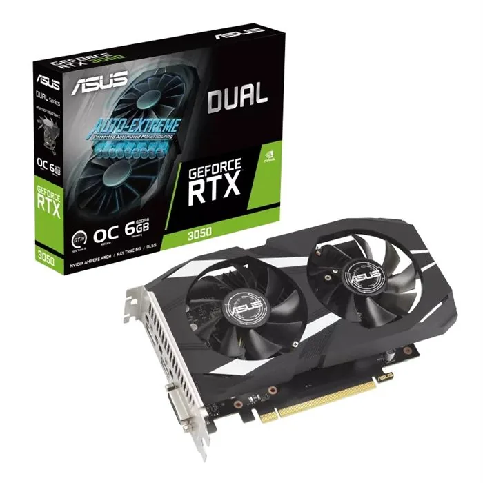 کارت گرافیک ایسوس GeForce RTX 3050 OC Edition 6GB — | عماد رایان کارت گرافیک ایسوس GeForce RTX 3050 OC Edition 6GB —