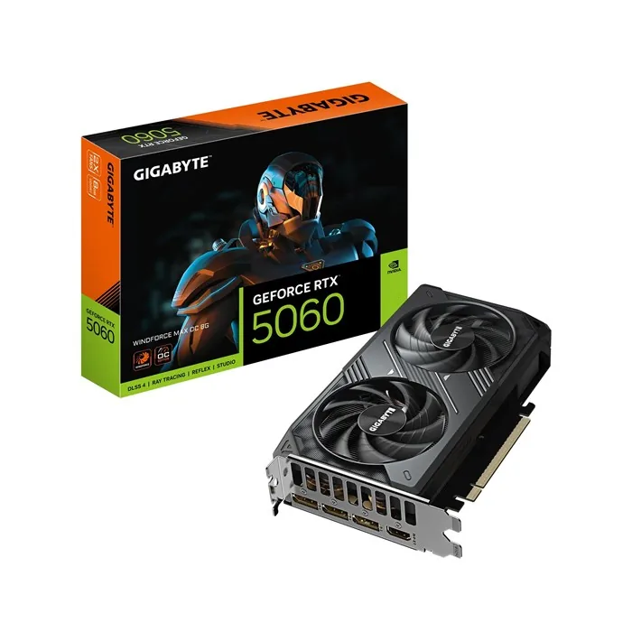 کارت گرافیک گیگابایت GeForce RTX™ 5060 WINDFORCE MAX OC 8G — | عماد رایان کارت گرافیک گیگابایت GeForce RTX™ 5060 WINDFORCE MAX OC 8G —