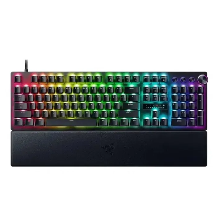 کیبورد گیمینگ ریزر سوئیچ آنالوگ مدل HUNTSMAN V3 PRO US LAYOUT WRD — | عماد رایان کیبورد گیمینگ ریزر سوئیچ آنالوگ مدل HUNTSMAN V3 PRO US LAYOUT WRD —