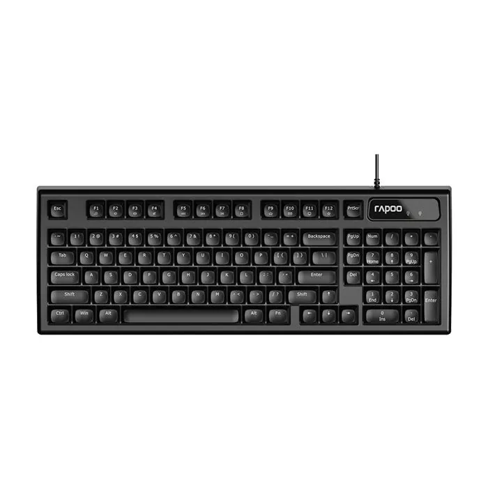 کیبورد با سیم رپو مدل NK2800 — مشکی | عماد رایان کیبورد با سیم رپو مدل NK2800 — مشکی