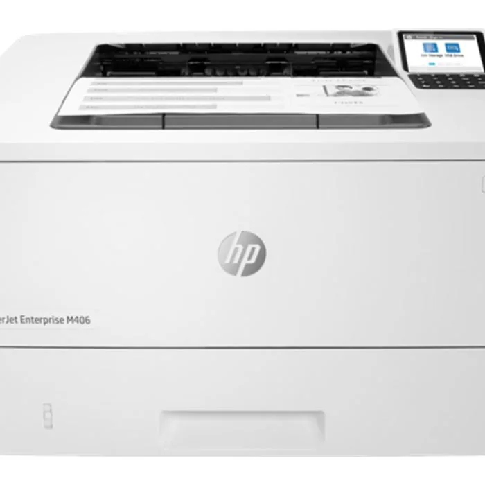 پرینتر لیزری اچ پی مدل LaserJet Enterprise M406dn — سفید | عماد رایان پرینتر لیزری اچ پی مدل LaserJet Enterprise M406dn — سفید