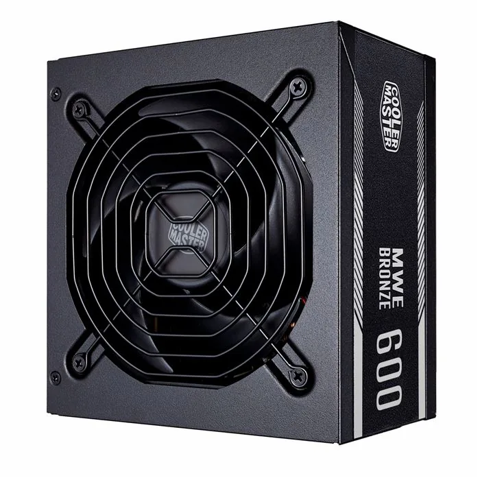 پاور کولرمستر 600 وات Cooler Master MWE Bronze 600W — مشکی | عماد رایان پاور کولرمستر 600 وات Cooler Master MWE Bronze 600W — مشکی