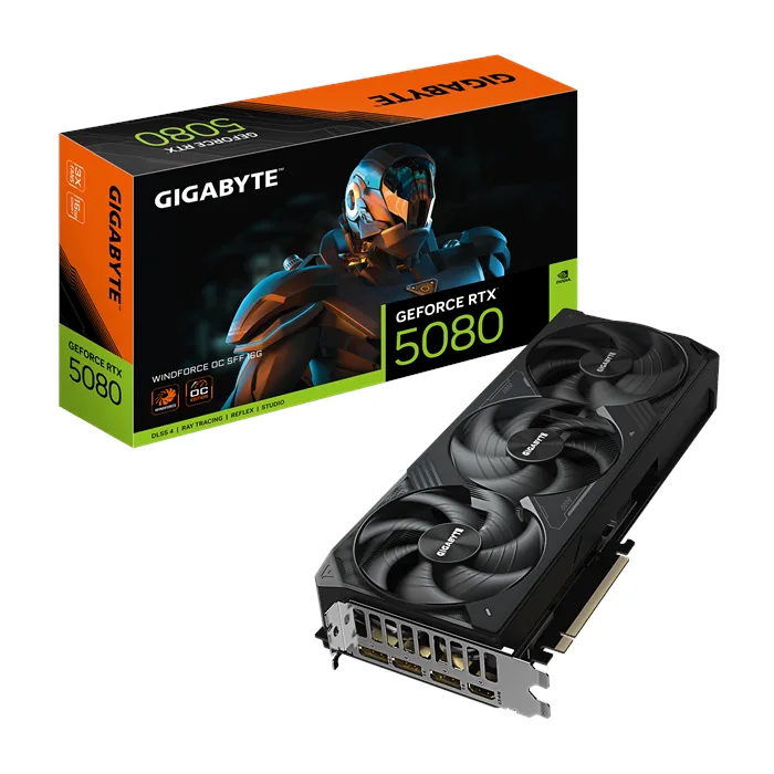کارت گرافیک گیگابایت GeForce RTX 5080 WINDFORCE OC SFF 16GB — | عماد رایان کارت گرافیک گیگابایت GeForce RTX 5080 WINDFORCE OC SFF 16GB —