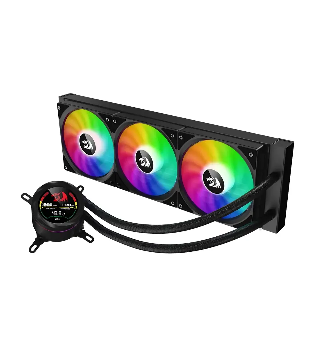 خنک کننده مایع پردازنده ردراگون مدل CCW-1017 360 RGB — | عماد رایان خنک کننده مایع پردازنده ردراگون مدل CCW-1017 360 RGB —