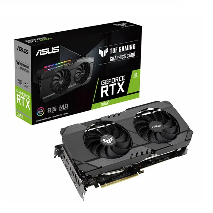 کارت گرافیک ایسوس Asus TUF Gaming GeForce RTX 3050 8GB — | عماد رایان کارت گرافیک ایسوس Asus TUF Gaming GeForce RTX 3050 8GB —