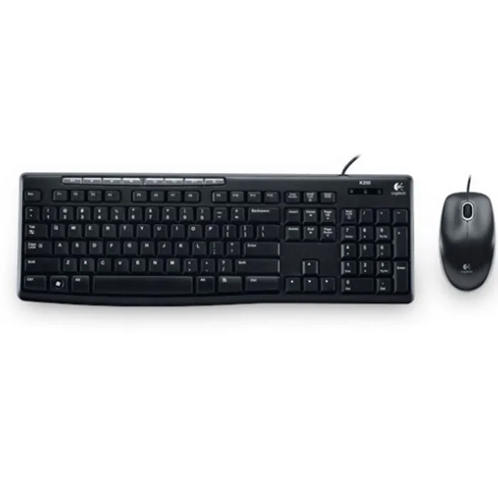 کیبورد و موس لاجیتک MK200 — مشکی | عماد رایان کیبورد و موس لاجیتک MK200 — مشکی