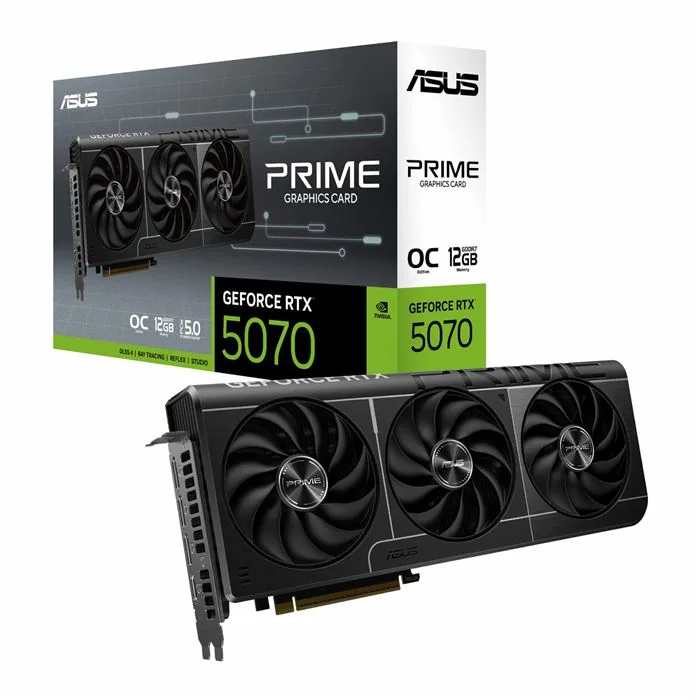 کارت گرافیک ایسوس PRIME GeForce RTX 5070 12GB GDDR7 OC Edition — | عماد رایان کارت گرافیک ایسوس PRIME GeForce RTX 5070 12GB GDDR7 OC Edition —