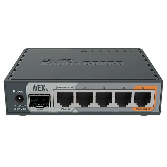 روتر شبکه ۵ پورت میکروتیک مدل hEX S RB۷۶۰iGS — | عماد رایان روتر شبکه ۵ پورت میکروتیک مدل hEX S RB۷۶۰iGS —