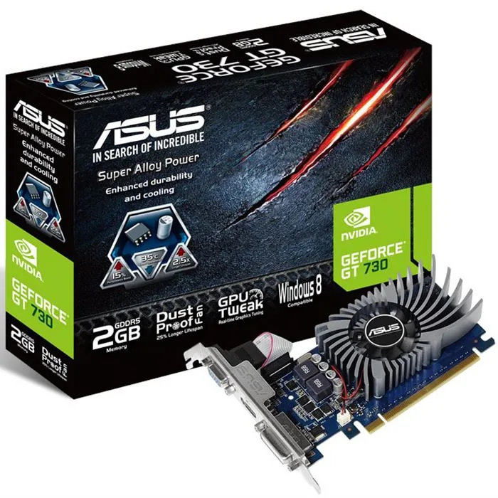 کارت گرافیک ایسوس مدل GT730 حافظه 2GB — | عماد رایان کارت گرافیک ایسوس مدل GT730 حافظه 2GB —