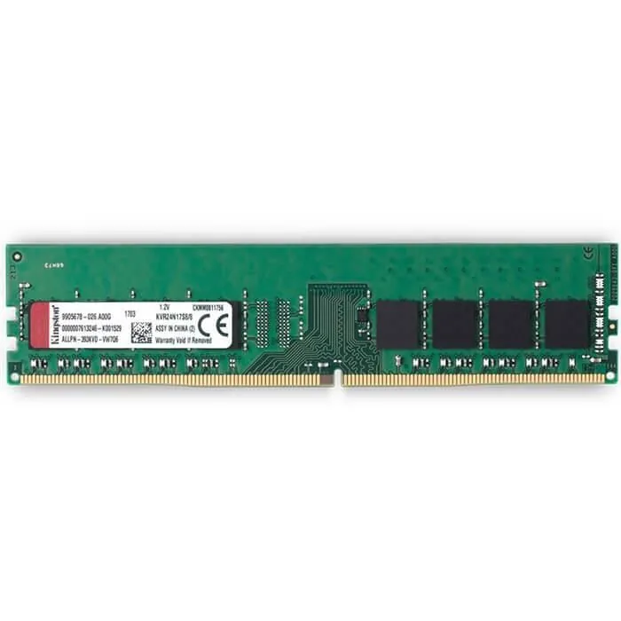 رم کامپیوتر DDR4 تک کاناله 2666 مگاهرتز CL17 کینگستون مدل KVR ظرفیت 16 گیگابایت — سبز | عماد رایان رم کامپیوتر DDR4 تک کاناله 2666 مگاهرتز CL17 کینگستون مدل KVR ظرفیت 16 گیگابایت — سبز