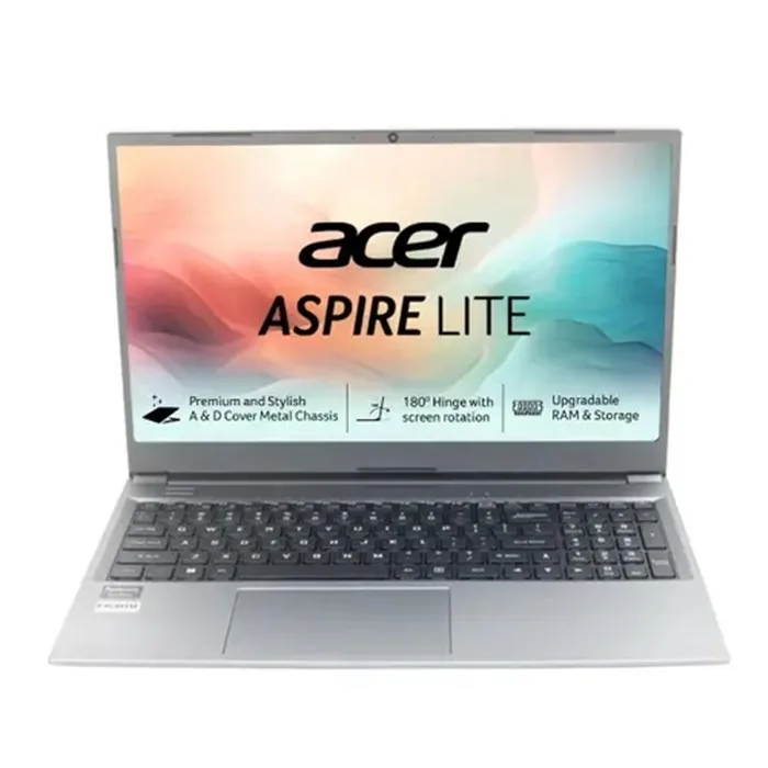 لپ تاپ ایسر مدل Aspire AL15 پردازنده Ryzen 5 7430U رم 32GB حافظه 1TB SSD گرافیک AMD Radeon — نقرهای | عماد رایان لپ تاپ ایسر مدل Aspire AL15 پردازنده Ryzen 5 7430U رم 32GB حافظه 1TB SSD گرافیک AMD Radeon — نقرهای