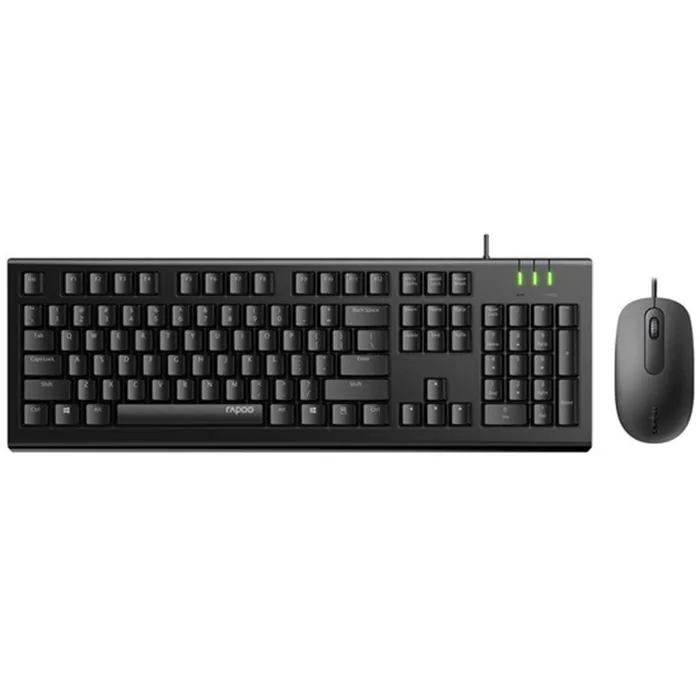 کیبورد و ماوس با سیم رپو مدل X120Pro — مشکی | عماد رایان کیبورد و ماوس با سیم رپو مدل X120Pro — مشکی