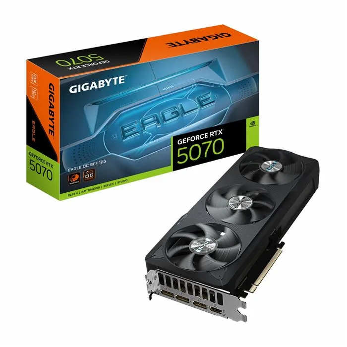 کارت گرافیک گیگابایت مدل GeForce RTX 5070 EAGLE OC SFF 12GB — | عماد رایان کارت گرافیک گیگابایت مدل GeForce RTX 5070 EAGLE OC SFF 12GB —