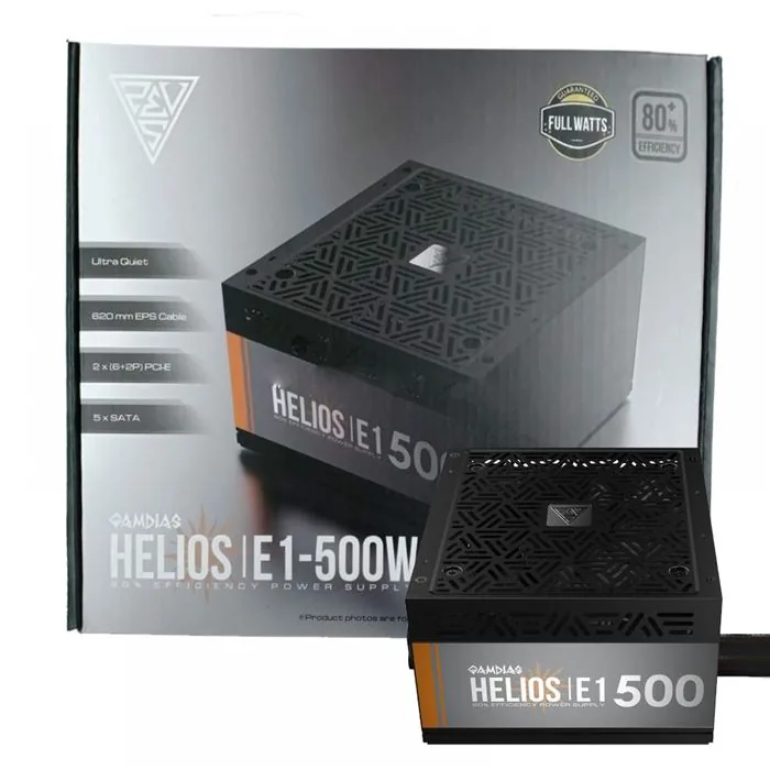 منبع تغذیه گیمدیاس مدل HELIOS E1-500 — | عماد رایان منبع تغذیه گیمدیاس مدل HELIOS E1-500 —