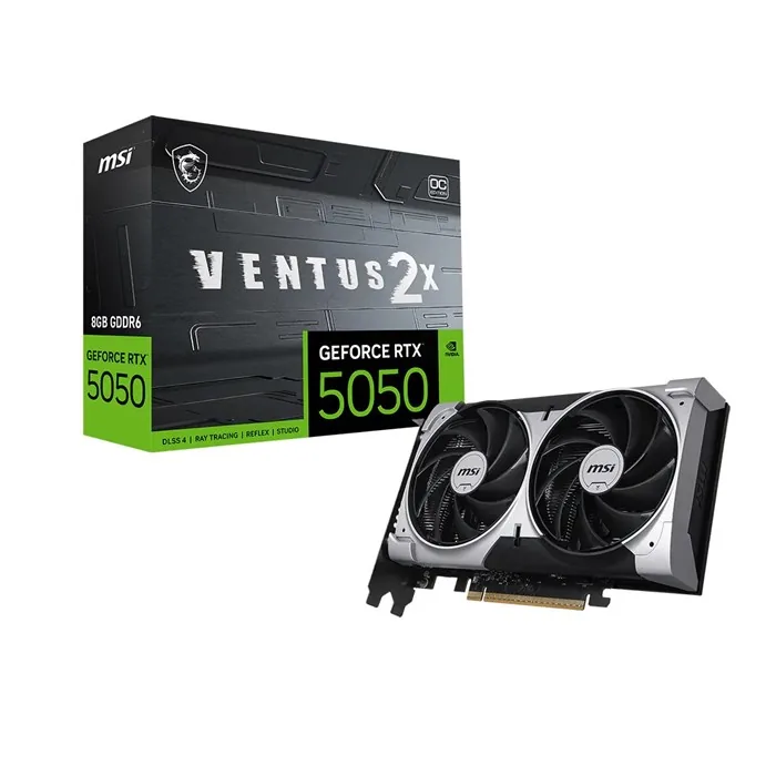 کارت گرافیک ام اس آی GeForce RTX™ 5050 8G VENTUS 2X — | عماد رایان کارت گرافیک ام اس آی GeForce RTX™ 5050 8G VENTUS 2X —